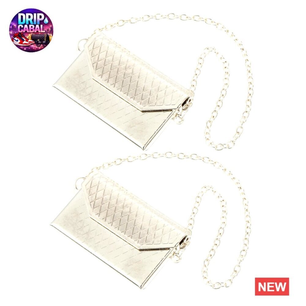 Mini Metal Handbag Dollhouse Accessories Miniature Shoulder Bag Models